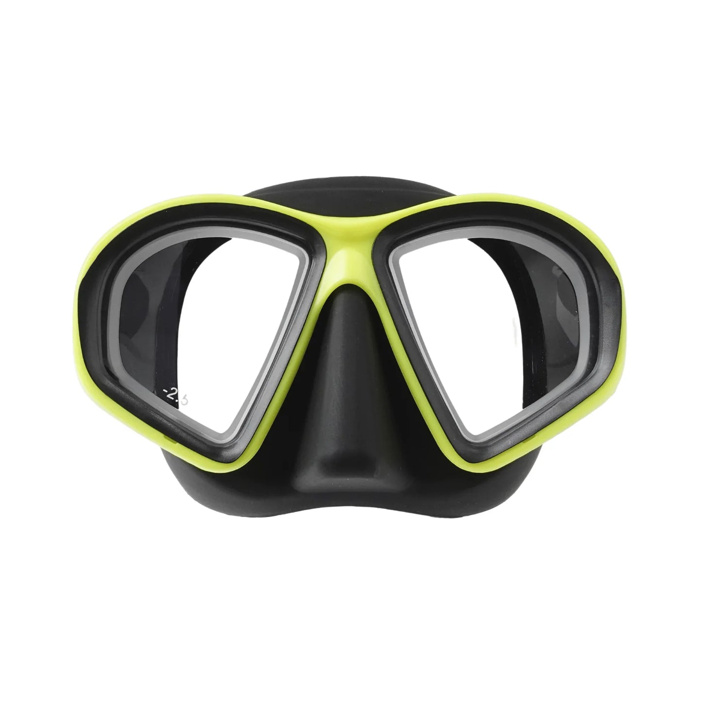 Prescription dive mask Yellow/Black / -1.5 Left & -1.5 Right RX Rover Nearsighted Prescription Mask with Snorkel & Case - Black
