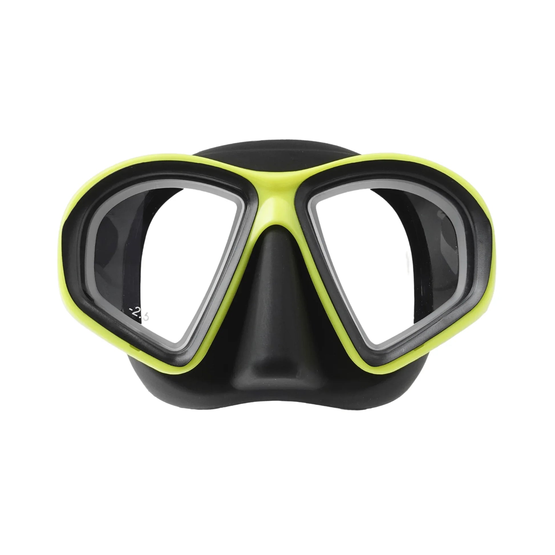 Prescription dive mask Yellow/Black / -1.5 Left & -1.5 Right RX Rover Nearsighted Prescription Mask with Snorkel & Case - Black