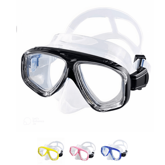 Prescription dive mask The RX Obsidian Nearsighted Mask for Scuba and Snorkeling - Clear