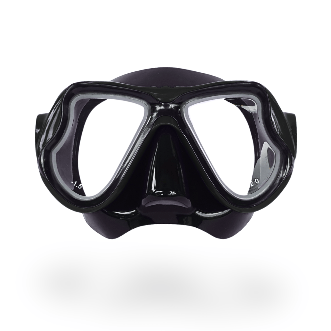 Prescription dive mask Black/Black The Rx Titan Prescription Snorkel and Scuba Diving Corrective Mask The Rx Titan Prescription Snorkel and Scuba Diving Corrective Mask