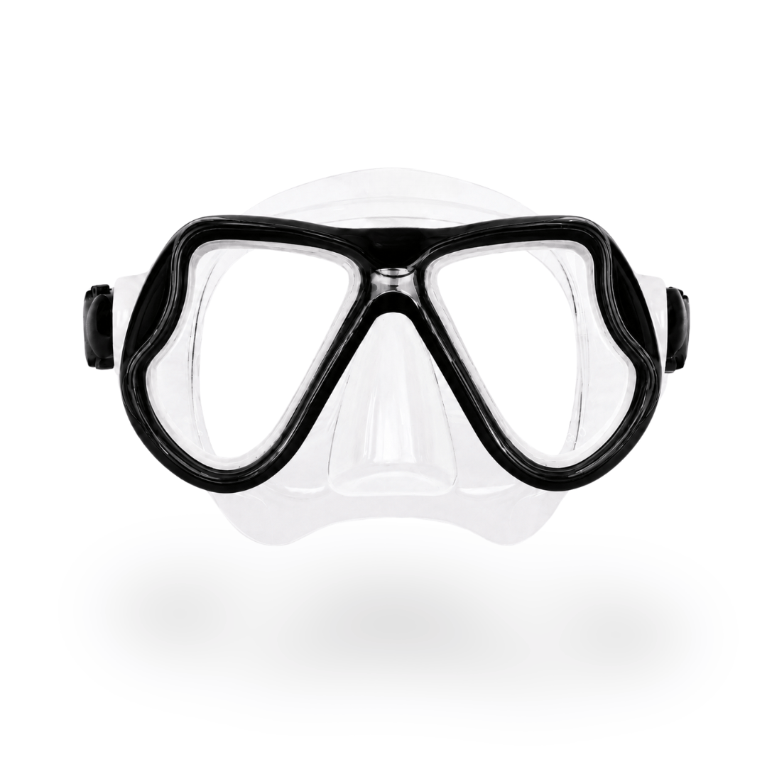 Prescription dive mask Black/Clear The Rx Titan Prescription Snorkel and Scuba Diving Corrective Mask The Rx Titan Prescription Snorkel and Scuba Diving Corrective Mask