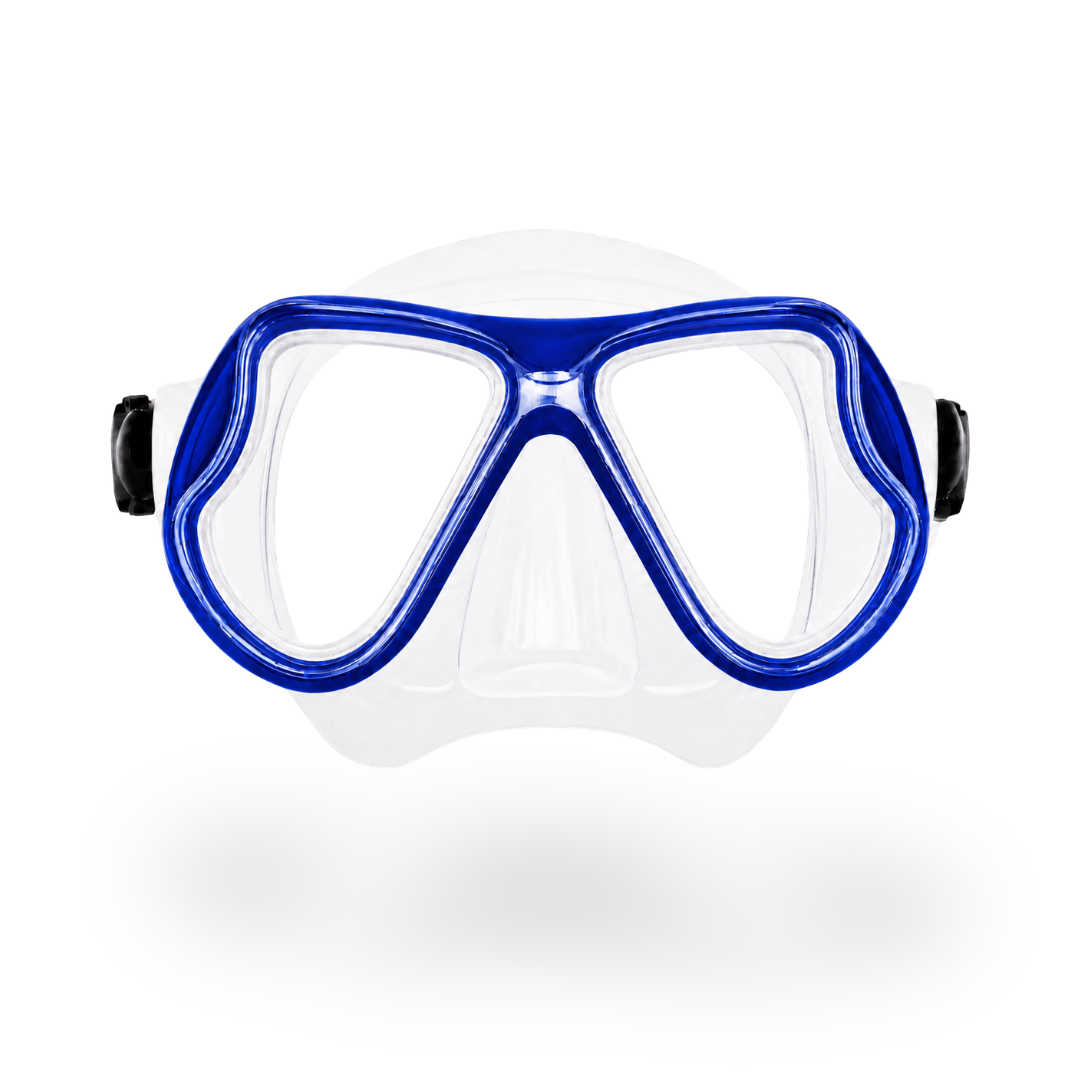 Prescription dive mask Blue/Clear The Rx Titan Prescription Snorkel and Scuba Diving Corrective Mask The Rx Titan Prescription Snorkel and Scuba Diving Corrective Mask