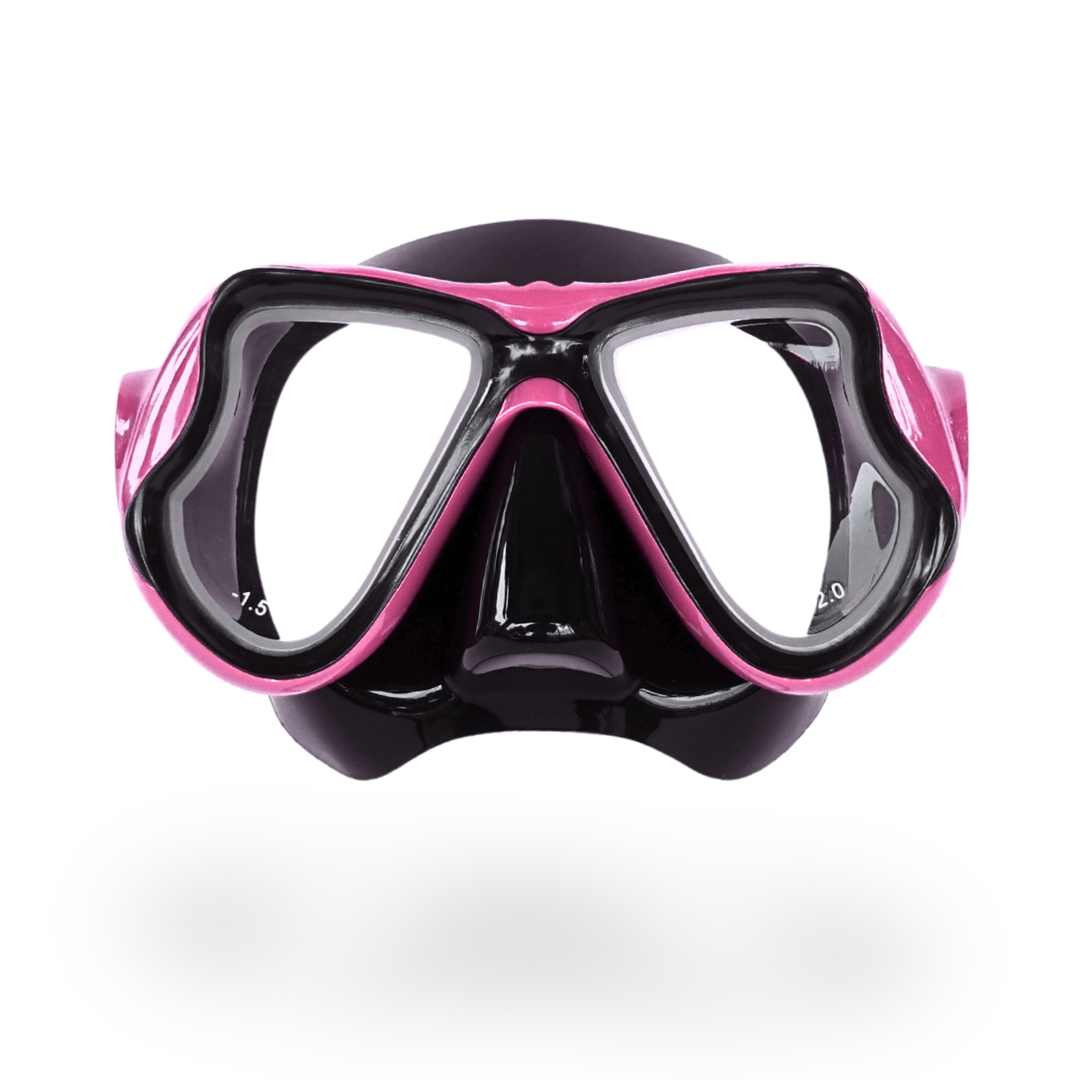 Prescription dive mask Pink/Black The Rx Titan Prescription Snorkel and Scuba Diving Corrective Mask The Rx Titan Prescription Snorkel and Scuba Diving Corrective Mask