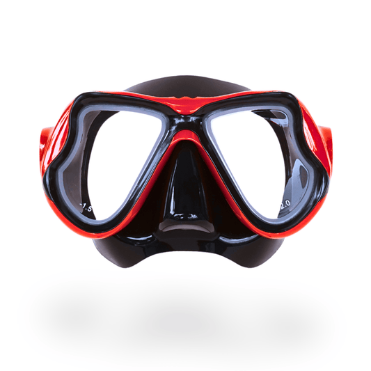 Prescription dive mask Red/Black The Rx Titan Prescription Snorkel and Scuba Diving Corrective Mask The Rx Titan Prescription Snorkel and Scuba Diving Corrective Mask