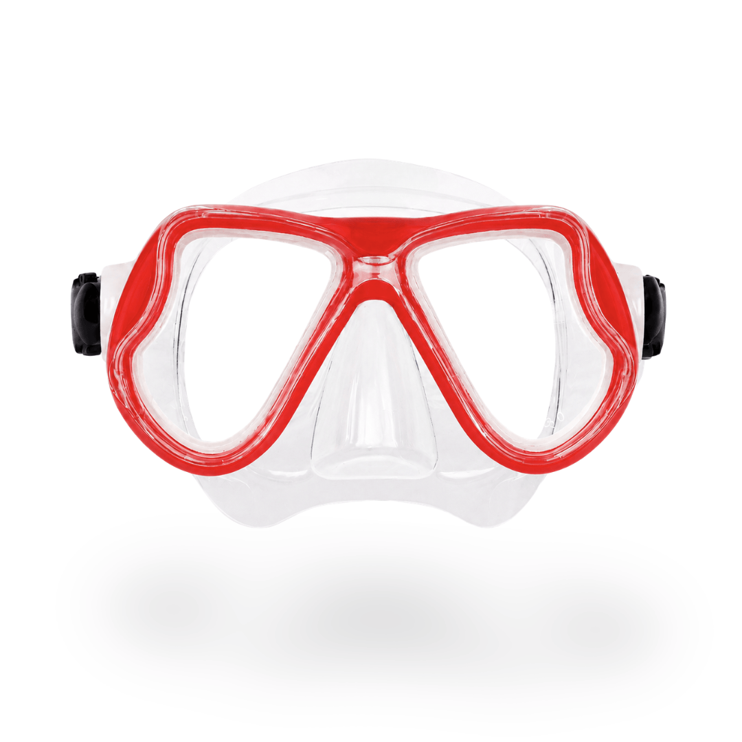 Prescription dive mask Red/Clear The Rx Titan Prescription Snorkel and Scuba Diving Corrective Mask The Rx Titan Prescription Snorkel and Scuba Diving Corrective Mask