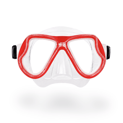 Prescription dive mask Red/Clear The Rx Titan Prescription Snorkel and Scuba Diving Corrective Mask The Rx Titan Prescription Snorkel and Scuba Diving Corrective Mask