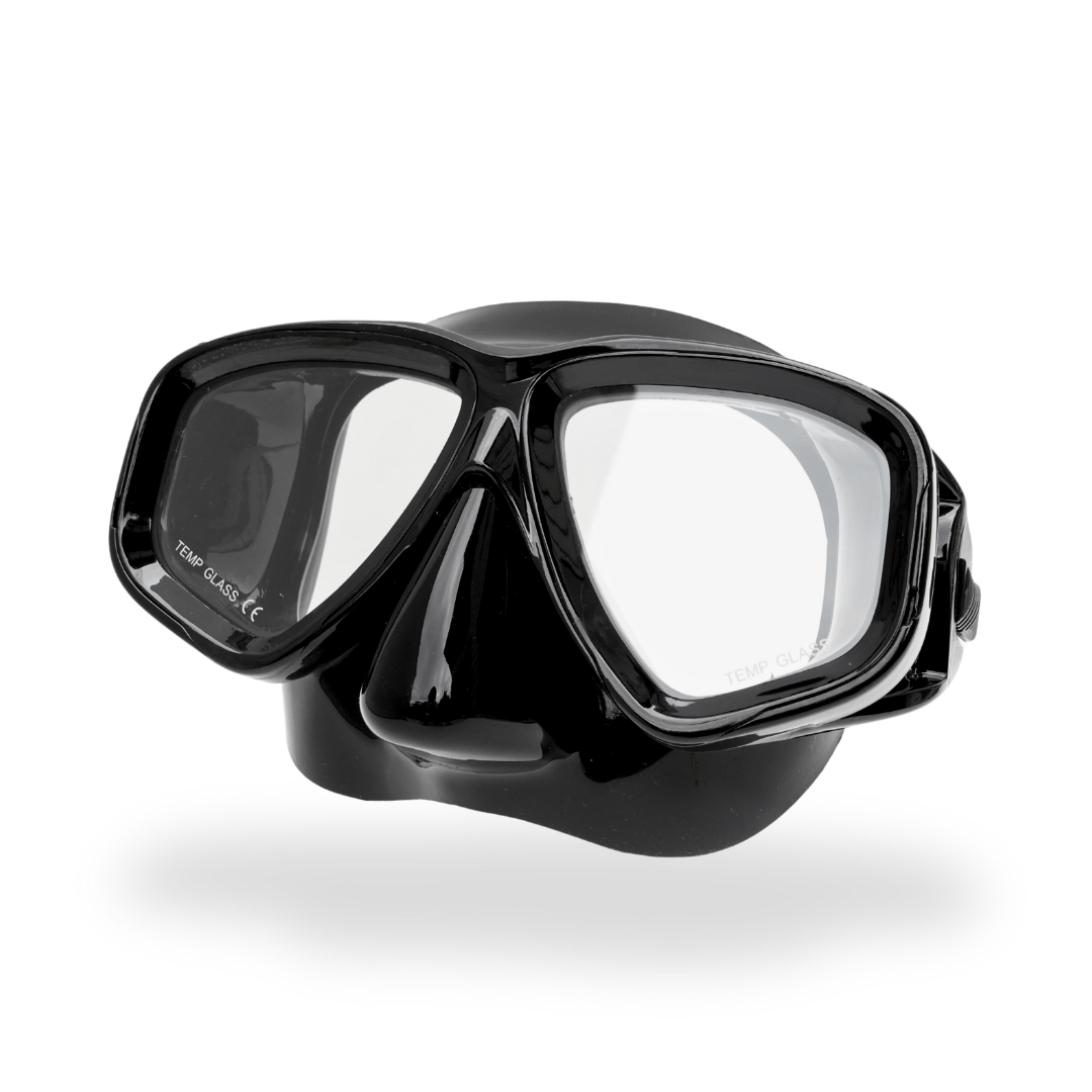 Prescription mask and snorkel set RX Obsidian Prescription Snorkel/Dive Mask Prescription Snorkel Mask | Black | Medium | Diopter -1.50 ~ -8.00