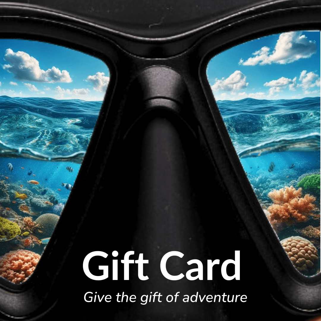 Prescription mask and snorkel set $50.00 The Gift of Crystal-Clear Adventure: Unleash Their Inner Ocean Explorer with an RX Mask Gift Card