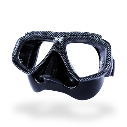 Prescription scuba mask Carbon Fiber Style RX Carbon: Nearsighted Mask for Scuba Diving - Medium/Large Prescription Scuba Dive Mask | Small/Medium Faces | Black