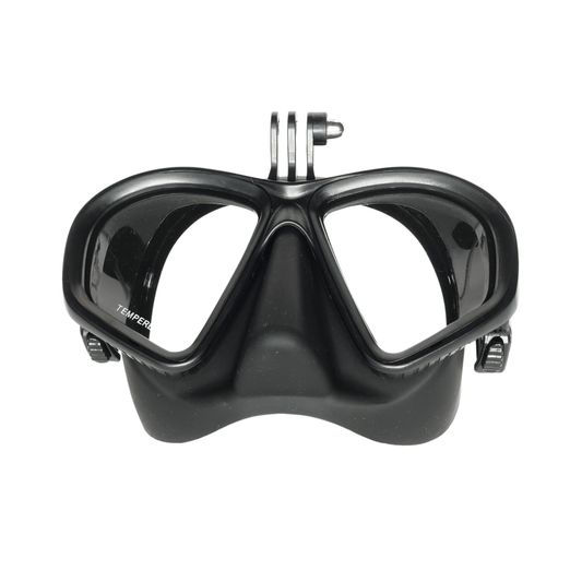 prescription snorkelling mask All Black RX Rover Nearsighted Prescription Mask w/Cam Mount