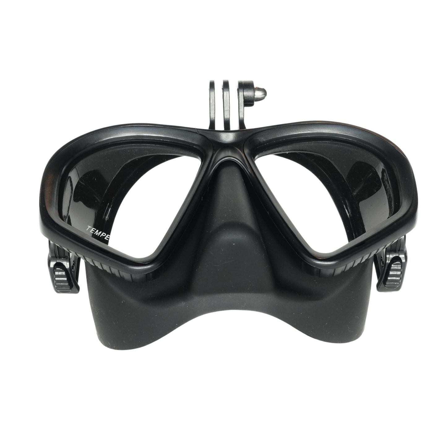 prescription snorkelling mask Black RX Rover Nearsighted Prescription Mask with Action Camera Mount