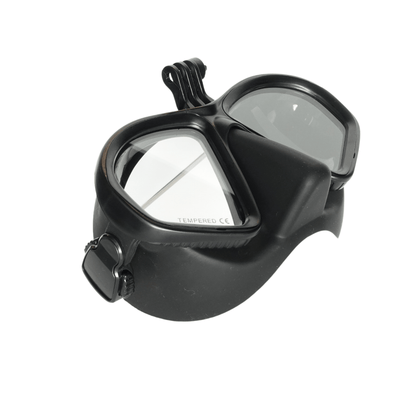 prescription snorkelling mask Black RX Rover Nearsighted Prescription Mask with Action Camera Mount