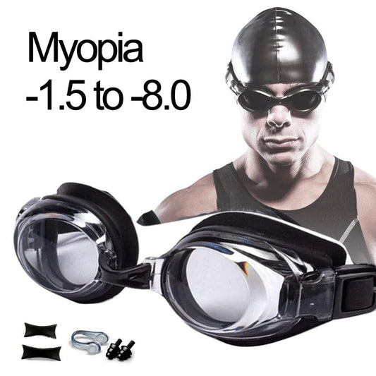 myopia google RX Swimming Goggles with Anti-fog & UV