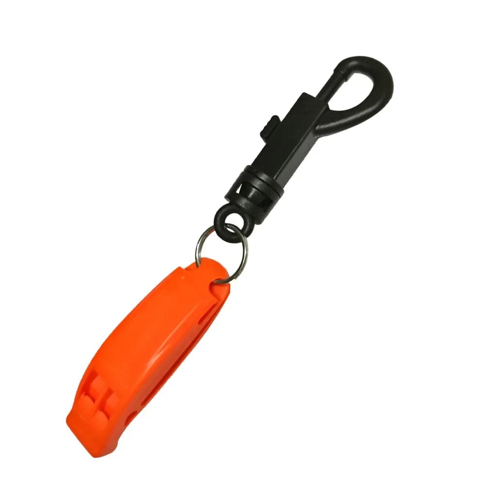 Safey Device 1 Pack Safety Survival Whistle with Nylon Bolt Snap Safety Survival Whistle with Nylon Bolt Snap