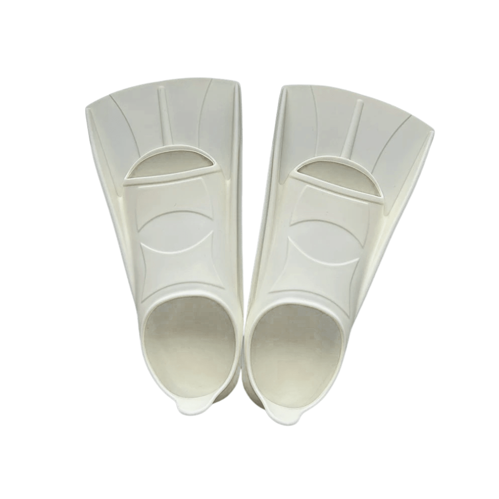 Snorkel swim and scuba dive fin White / XXXS(23-26) Flippin Fins - Travel Swim Snorkel Fins