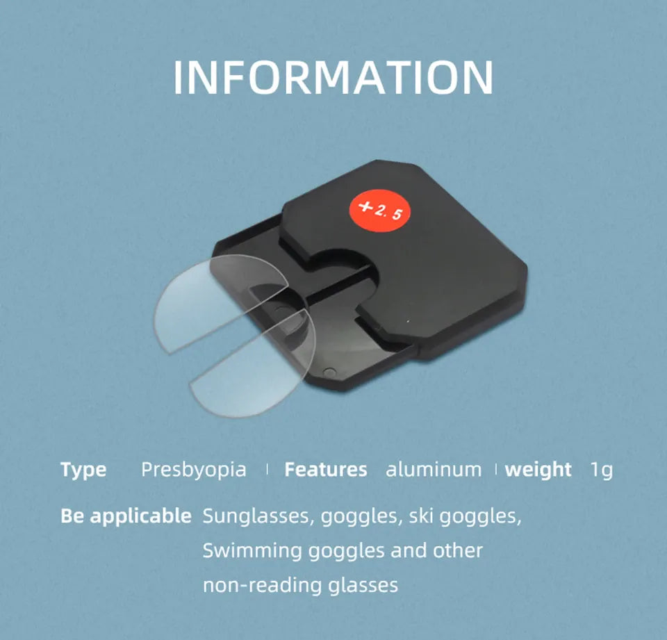 Stick-on Presbyopic Magnification Lenses Reusable Bifocal ADD +1.00 TO +6.00 Stick-on Presbyopic Magnification Lenses Reusable Bifocal ADD +1.00 TO +6.00