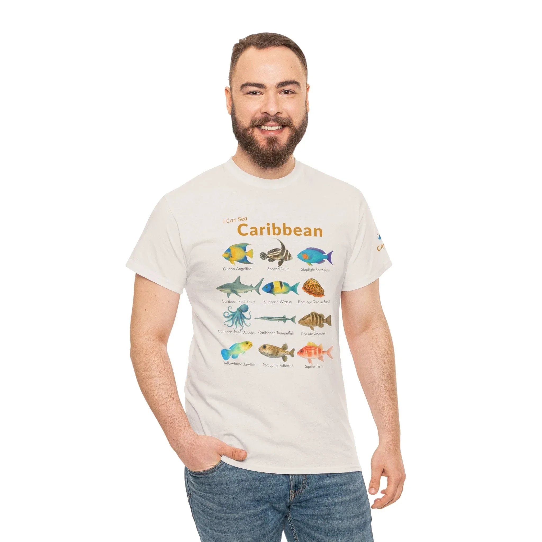 T-Shirt Caribbean Reef Fish Field Guide Tee - Watercolor Snorkel & Dive ID Shirt Caribbean Reef Fish Field Guide Tee - Watercolor Snorkel & Dive ID Shirt