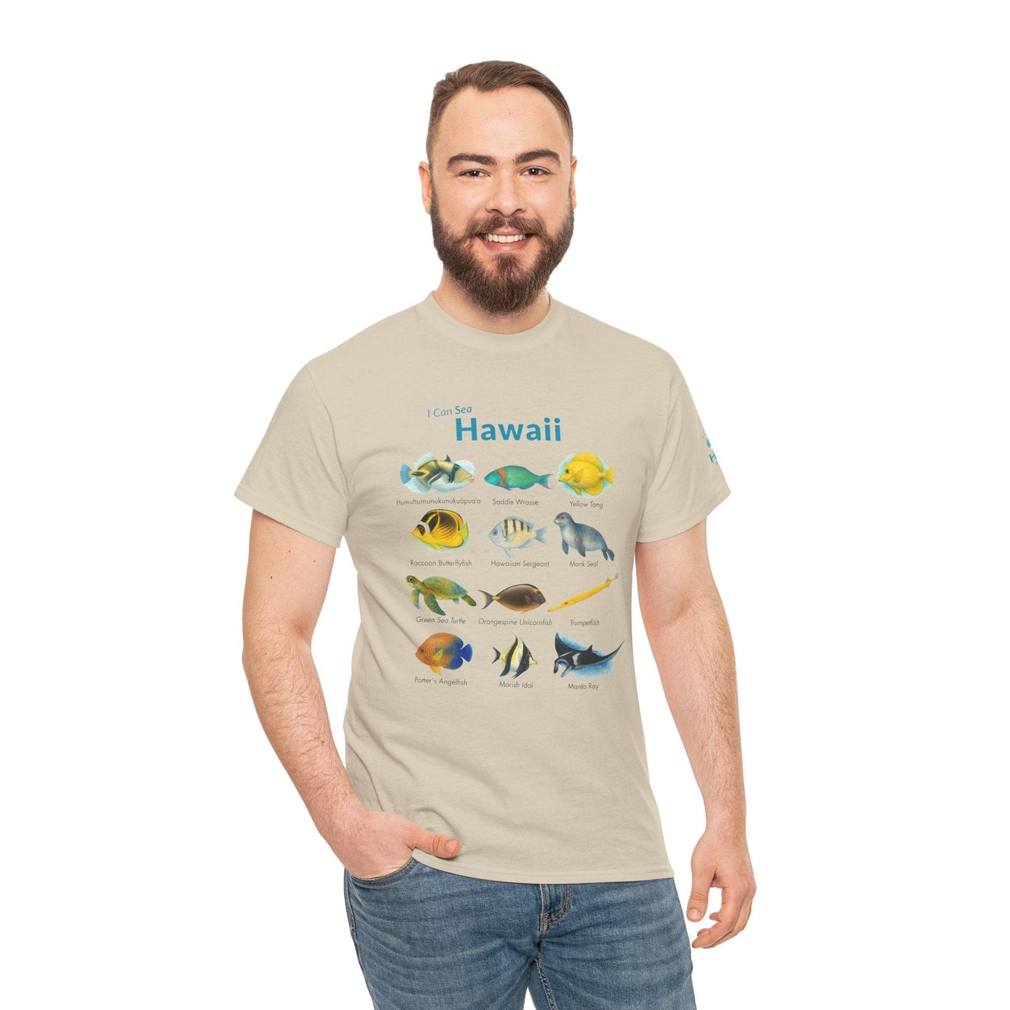 T-Shirt Hawaii Reef Fish Field Guide Tee - Watercolor Snorkel & Dive ID Shirt Hawaii Reef Fish Field Guide Tee - Watercolor Snorkel & Dive ID Shirt