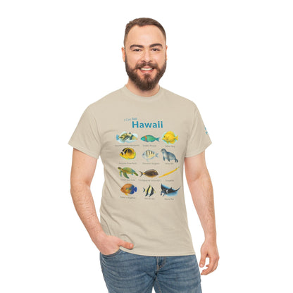 T-Shirt Hawaii Reef Fish Field Guide Tee - Watercolor Snorkel & Dive ID Shirt Hawaii Reef Fish Field Guide Tee - Watercolor Snorkel & Dive ID Shirt