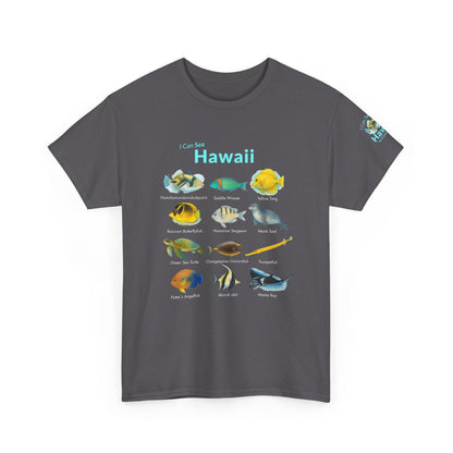 T-Shirt Hawaii Reef Fish Field Guide Tee - Watercolor Snorkel & Dive ID Shirt Hawaii Reef Fish Field Guide Tee - Watercolor Snorkel & Dive ID Shirt