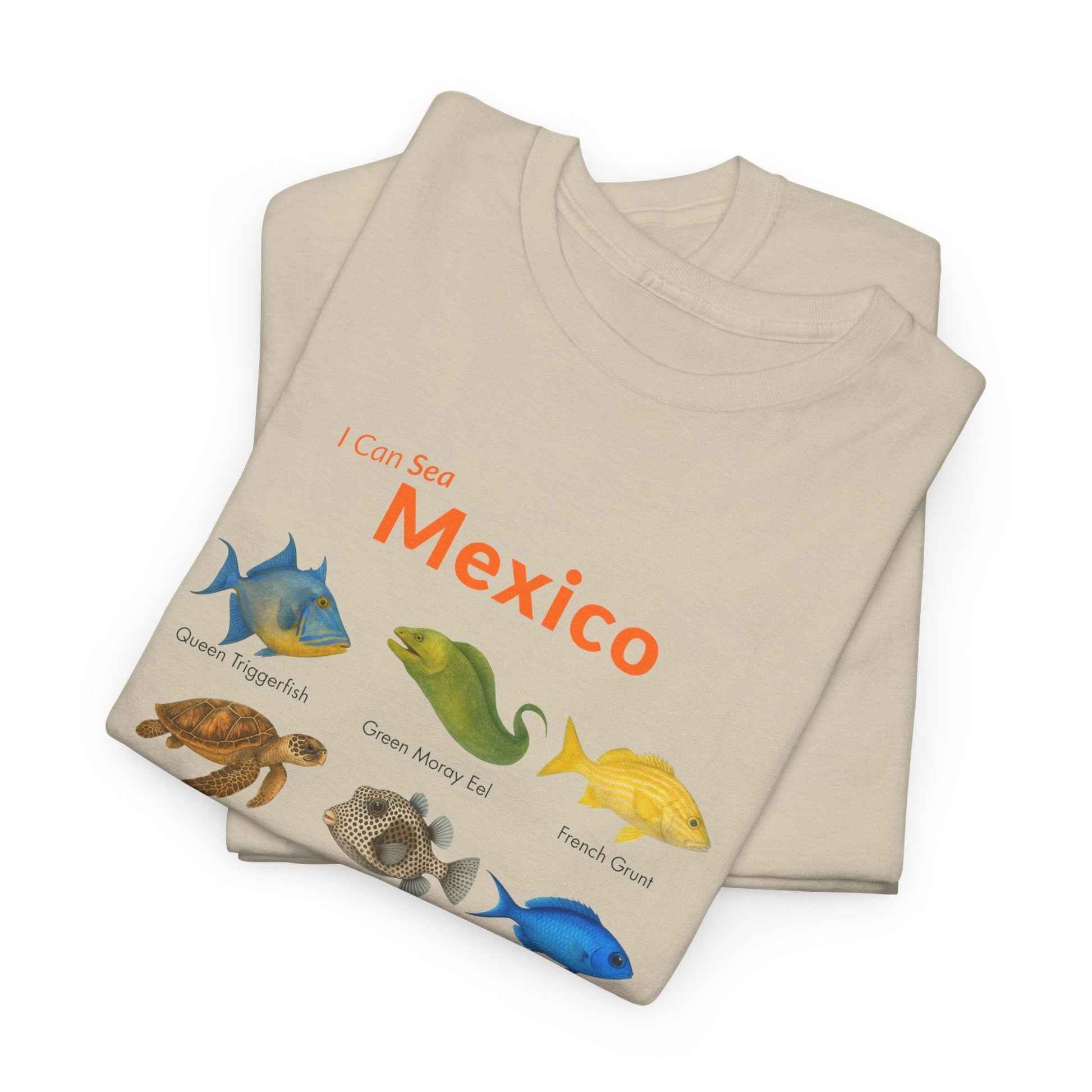 T-Shirt I Can Sea Mexico Watercolor Field Guide Tee - Mexican Fish ID Shirt I Can Sea Mexico Watercolor Field Guide Tee - Mexican Fish ID Shirt