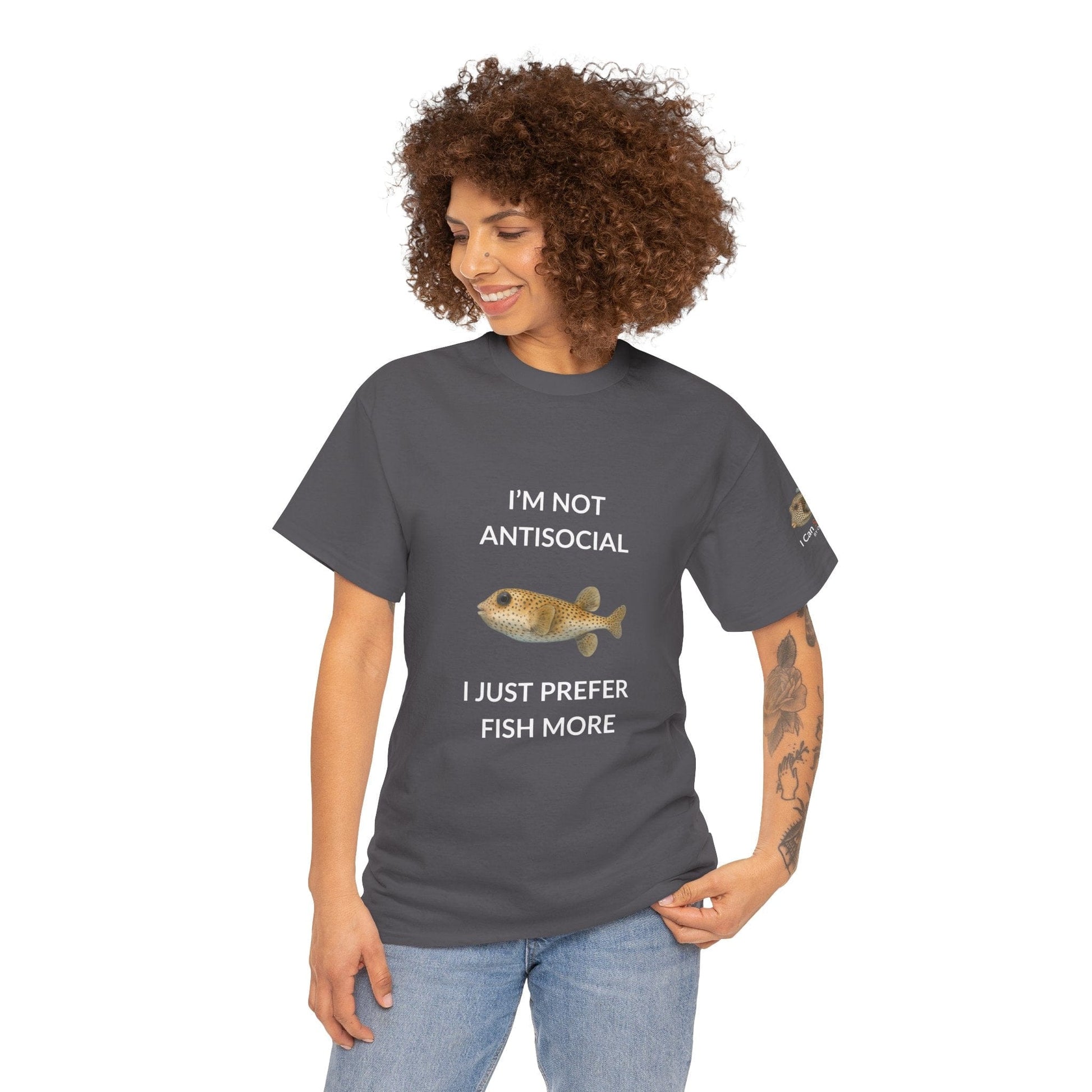T-Shirt I’m Not Antisocial I Just Prefer Fish More T-Shirt - Watercolor Fish Tee for Divers & Ocean Lovers I’m Not Antisocial I Just Prefer Fish More T-Shirt - Watercolor Fish Tee for Divers & Ocean Lovers