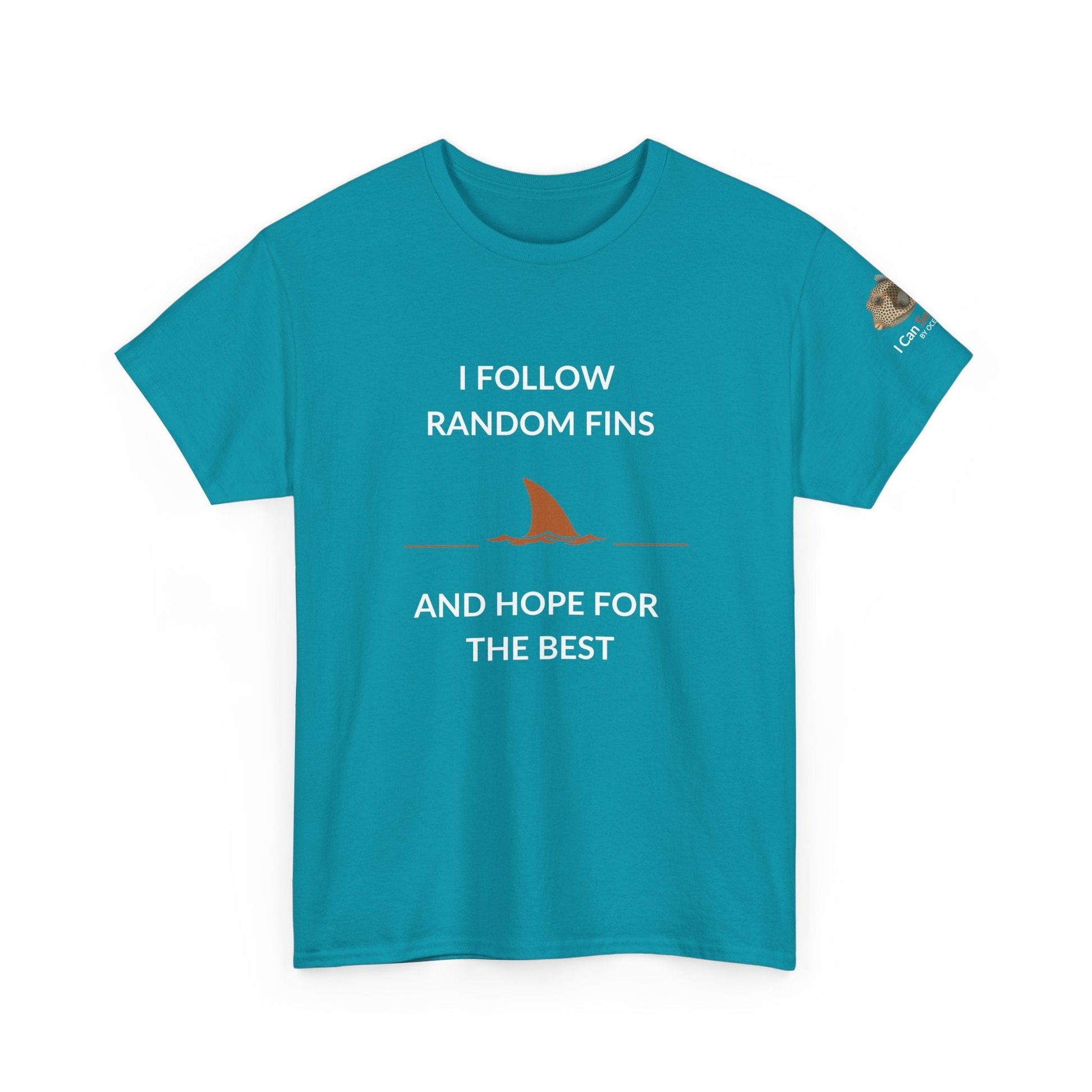 T-Shirt Aqua / S Ocean Lovers Unisex Tee Shirt - I Follow Random Fins Ocean Lovers Unisex Tee Shirt - I Follow Random Fins