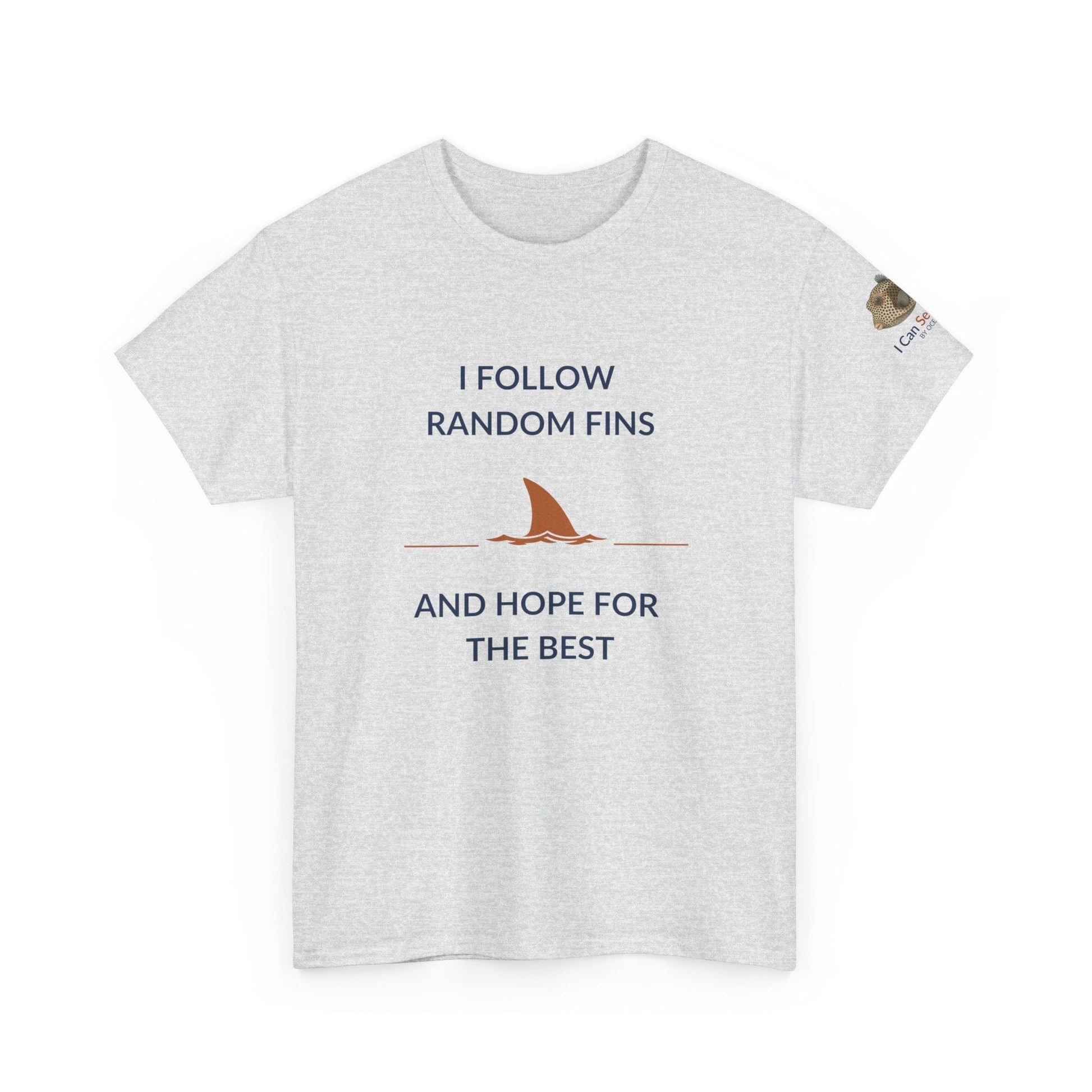 T-Shirt Ash / S Ocean Lovers Unisex Tee Shirt - I Follow Random Fins Ocean Lovers Unisex Tee Shirt - I Follow Random Fins