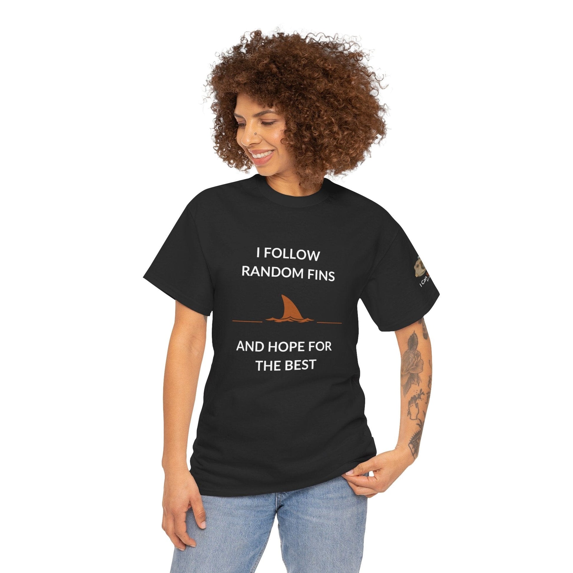T-Shirt Black / S Ocean Lovers Unisex Tee Shirt - I Follow Random Fins Ocean Lovers Unisex Tee Shirt - I Follow Random Fins
