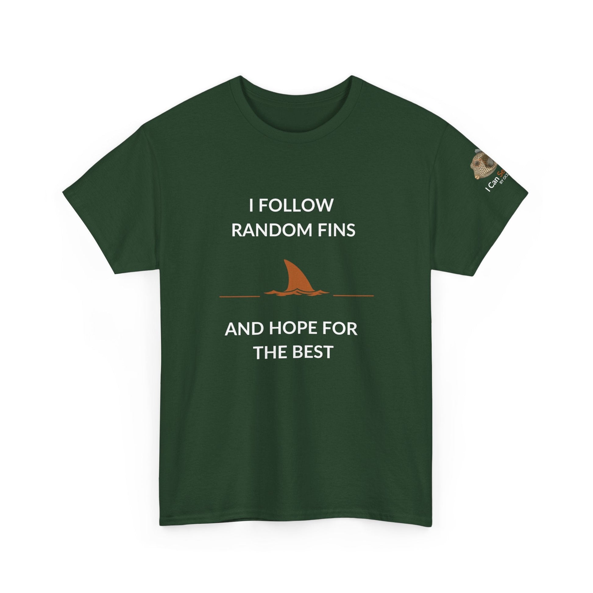 T-Shirt forest Green / S Ocean Lovers Unisex Tee Shirt - I Follow Random Fins Ocean Lovers Unisex Tee Shirt - I Follow Random Fins