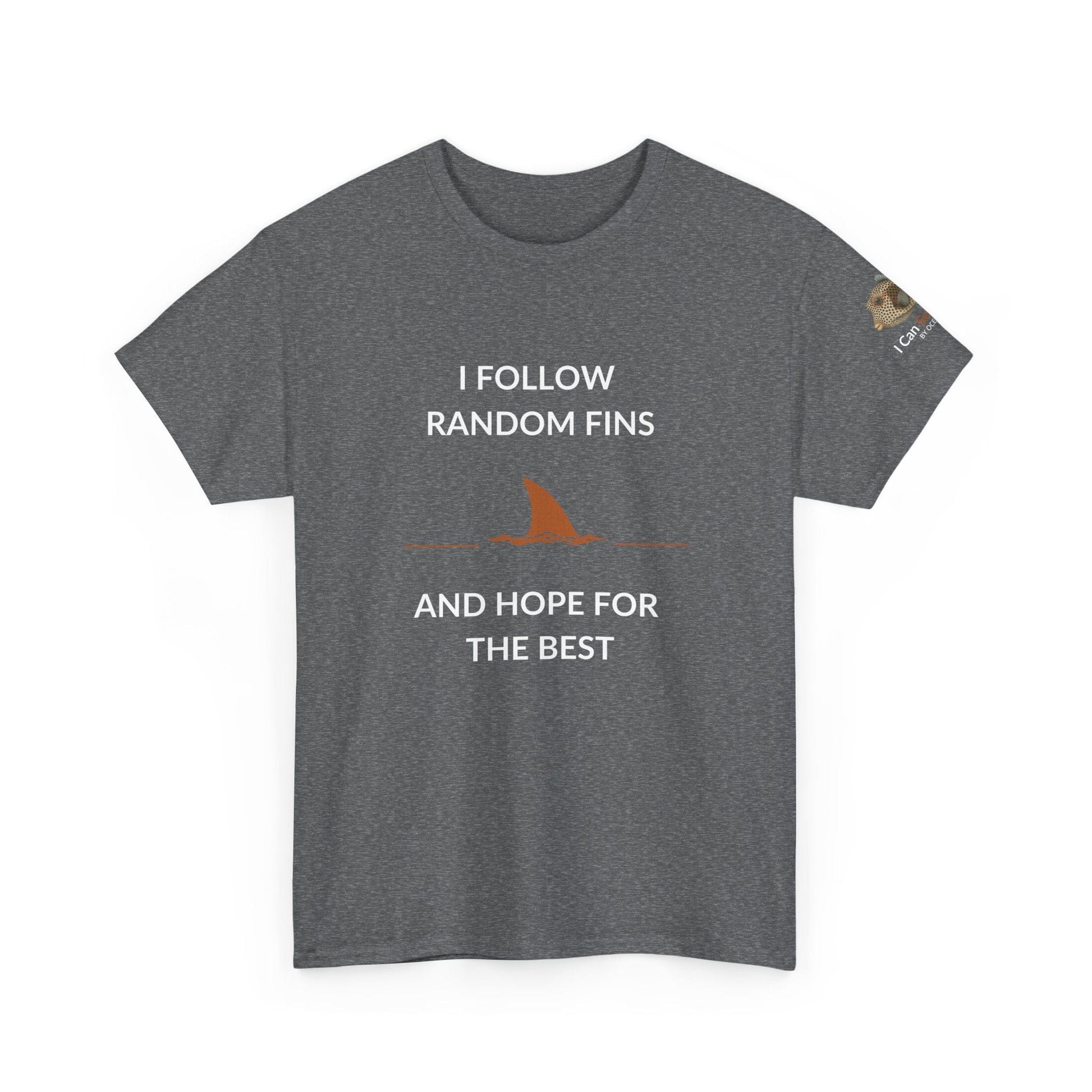 T-Shirt Graphite Heather / S Ocean Lovers Unisex Tee Shirt - I Follow Random Fins Ocean Lovers Unisex Tee Shirt - I Follow Random Fins