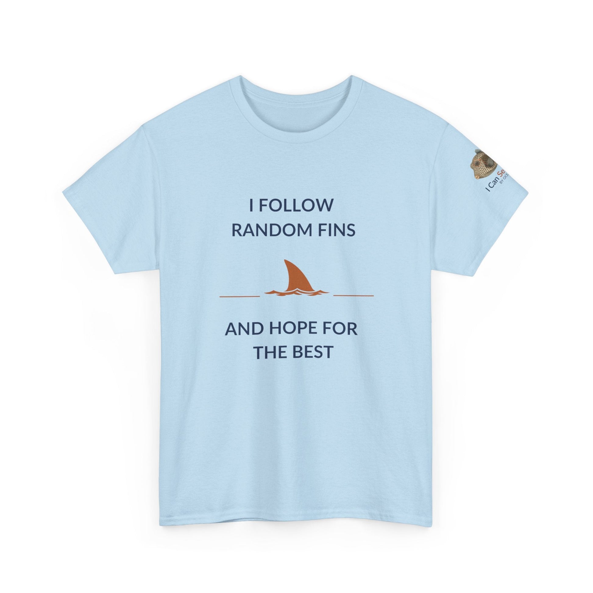 T-Shirt Light Blue / S Ocean Lovers Unisex Tee Shirt - I Follow Random Fins Ocean Lovers Unisex Tee Shirt - I Follow Random Fins