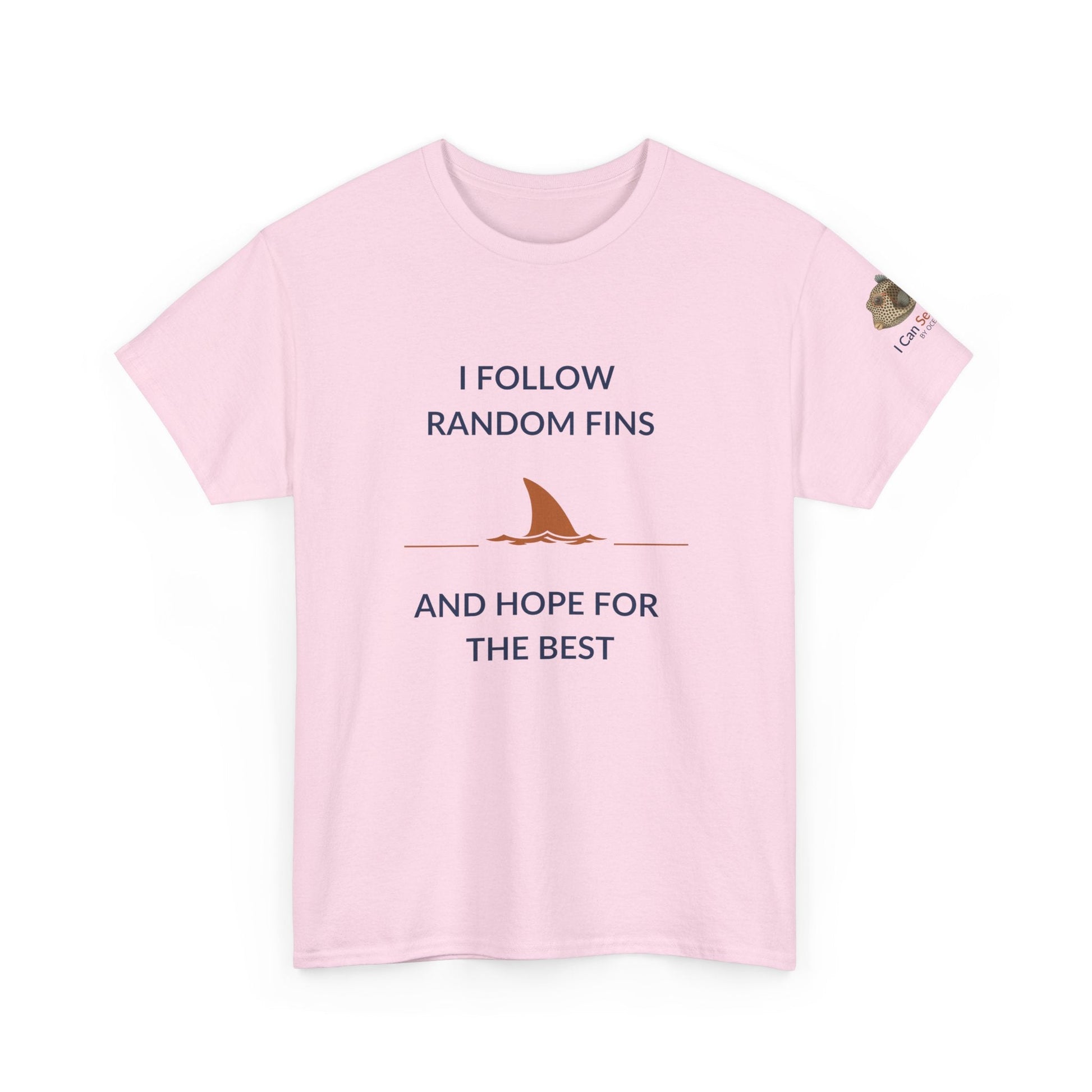 T-Shirt Light Pink / S Ocean Lovers Unisex Tee Shirt - I Follow Random Fins Ocean Lovers Unisex Tee Shirt - I Follow Random Fins