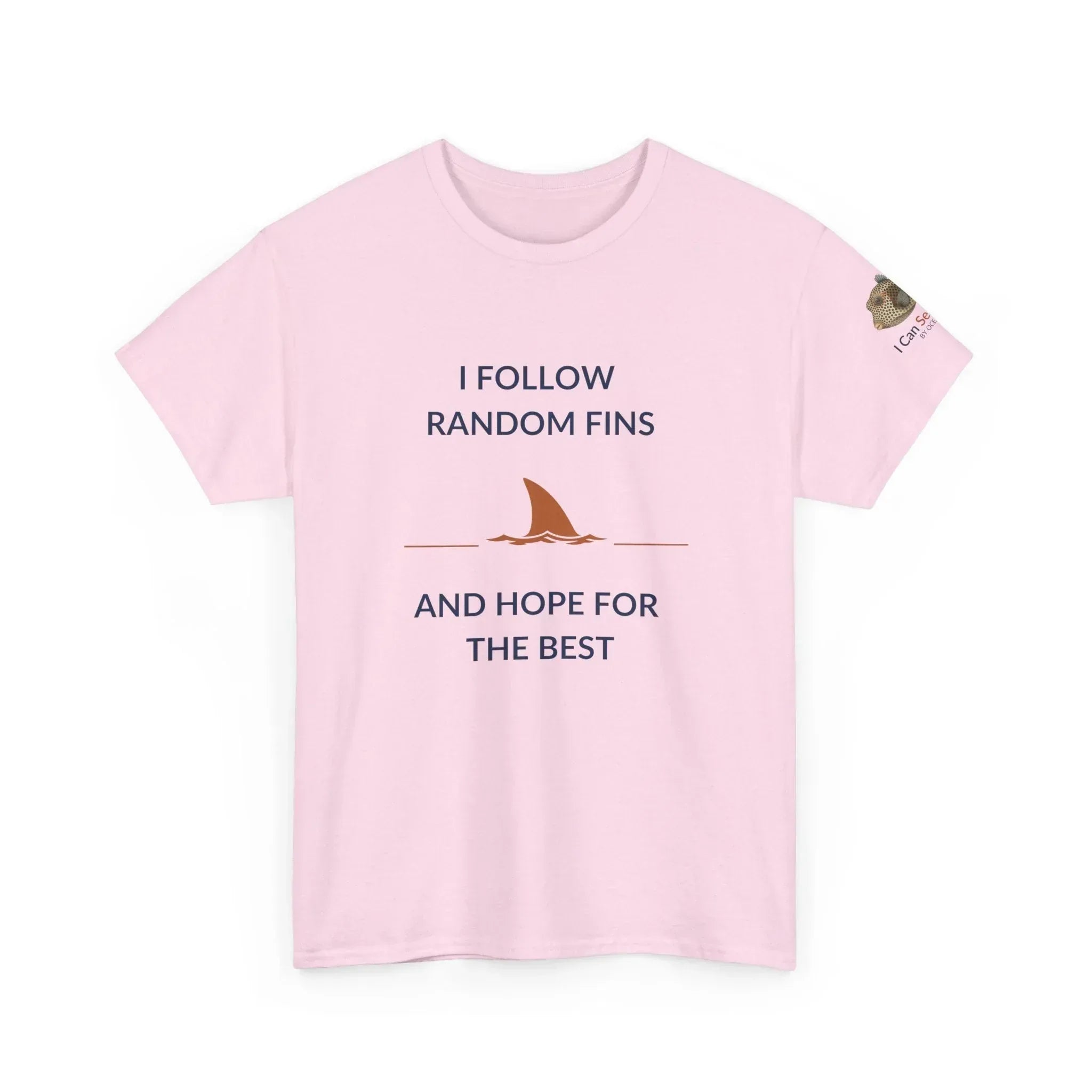 T-Shirt Light Pink / S Ocean Lovers Unisex Tee Shirt - I Follow Random Fins Ocean Lovers Unisex Tee Shirt - I Follow Random Fins
