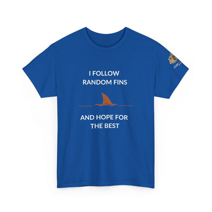 T-Shirt Royal Blue / S Ocean Lovers Unisex Tee Shirt - I Follow Random Fins Ocean Lovers Unisex Tee Shirt - I Follow Random Fins