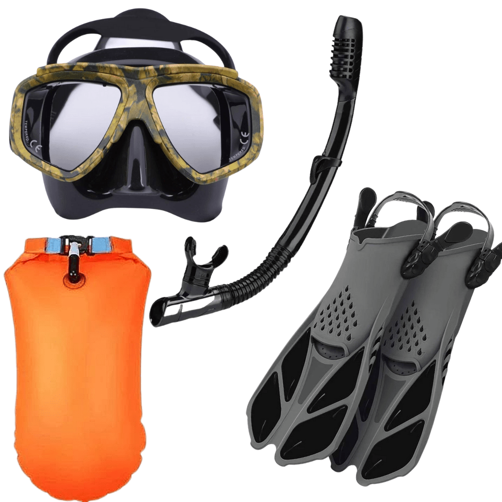 The Mantis Mirage complete Snorkel Set package L/XL – Oceans Optics