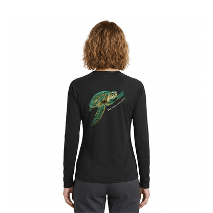 Sea Turtle Long Sleeve Rashguard – UPF 50 Swim Shirt