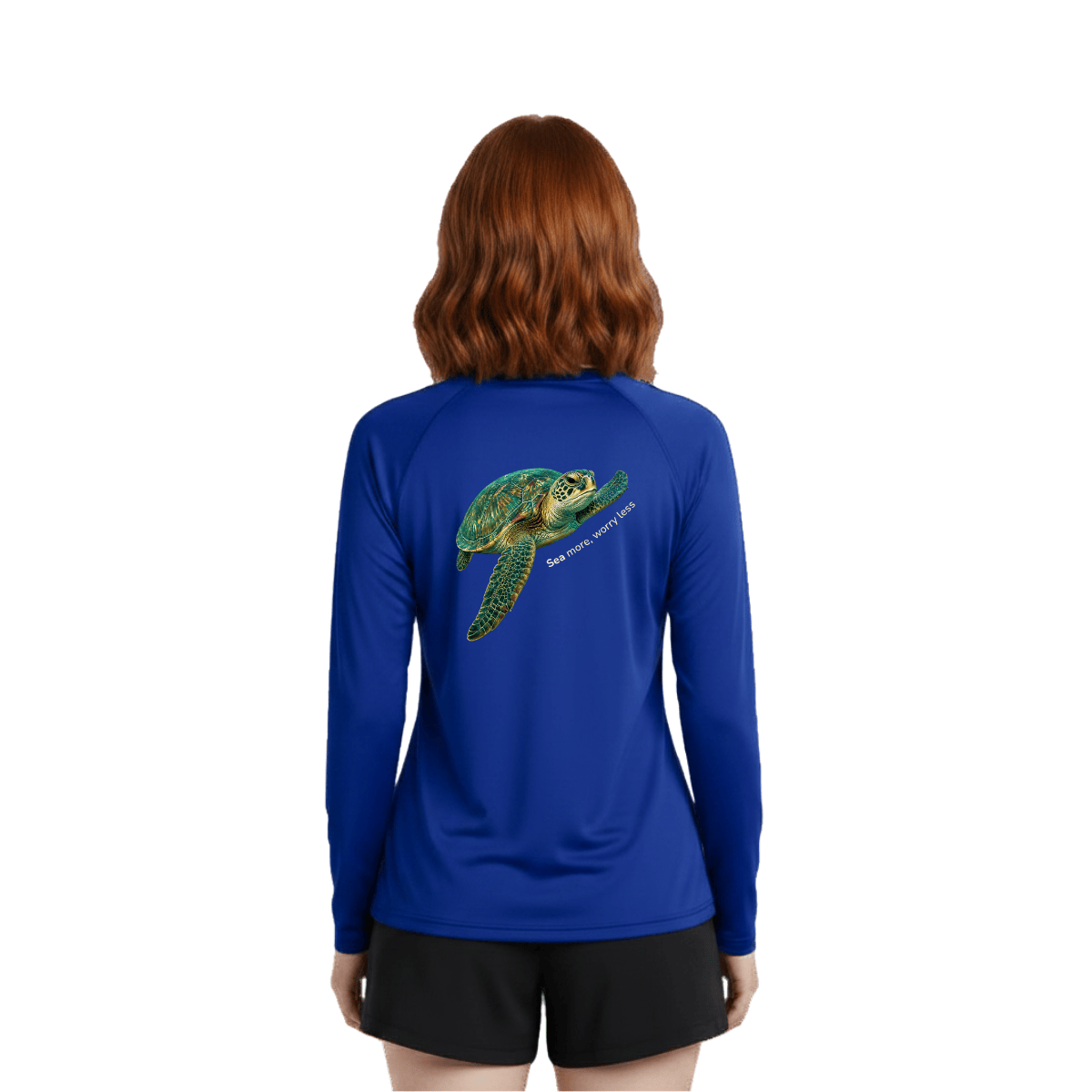 Sea Turtle Long Sleeve Rashguard – UPF 50 Swim Shirt