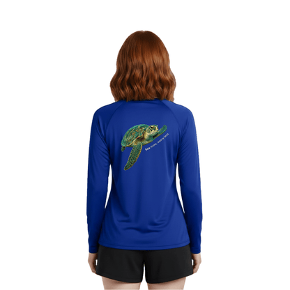 Sea Turtle Long Sleeve Rashguard – UPF 50 Swim Shirt