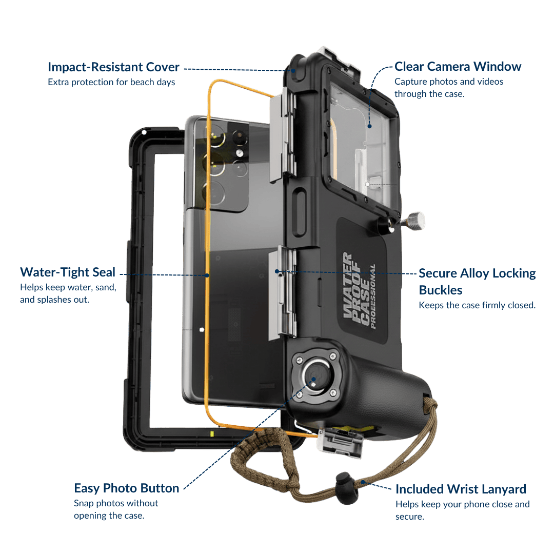 Waterproof Phone Case for Snorkeling | Underwater Phone Housing 10m Waterproof Phone Case for Snorkeling | Underwater Housing 10m