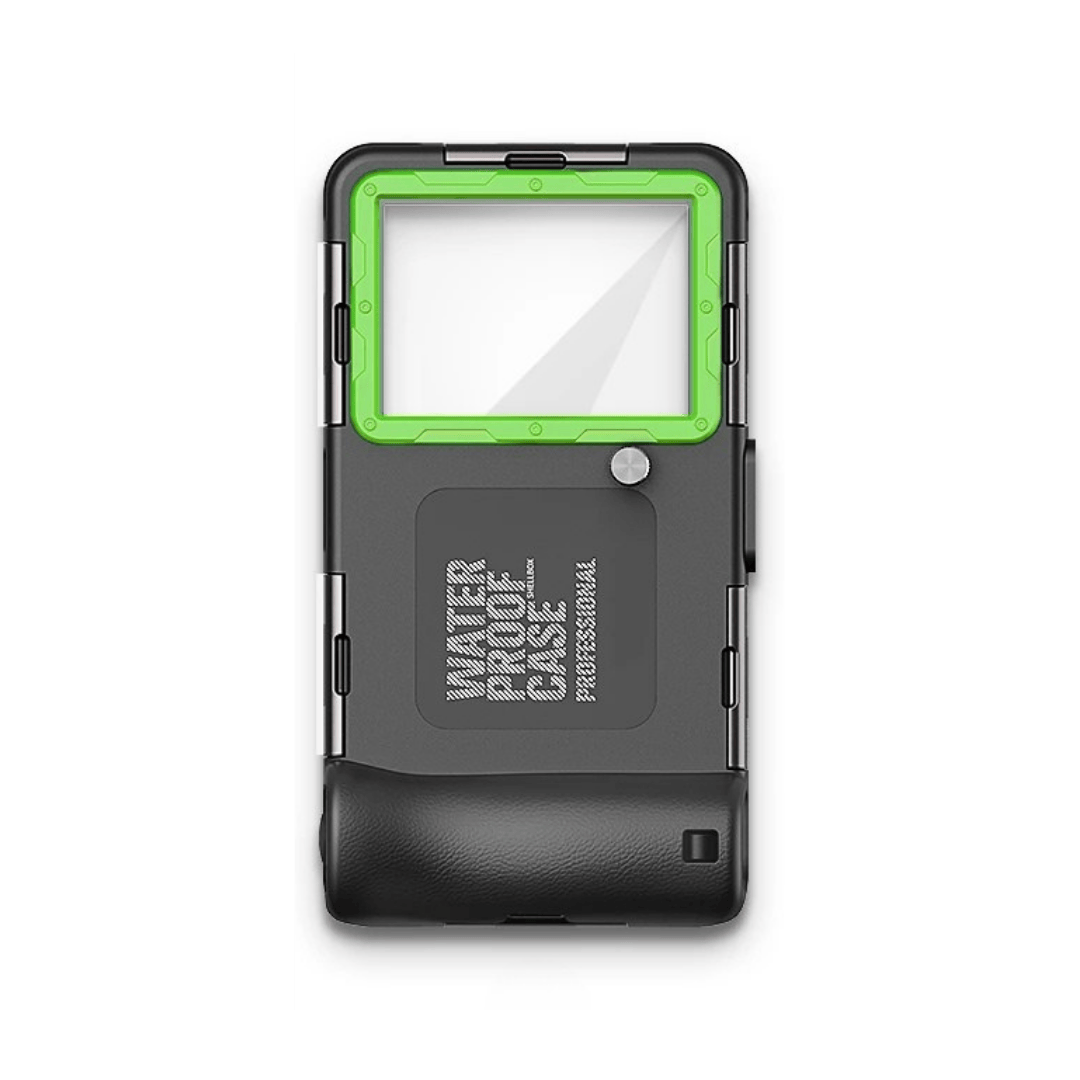 Black/Green Waterproof Phone Case for Snorkeling | Underwater Phone Housing 10m Waterproof Phone Case for Snorkeling | Underwater Housing 10m