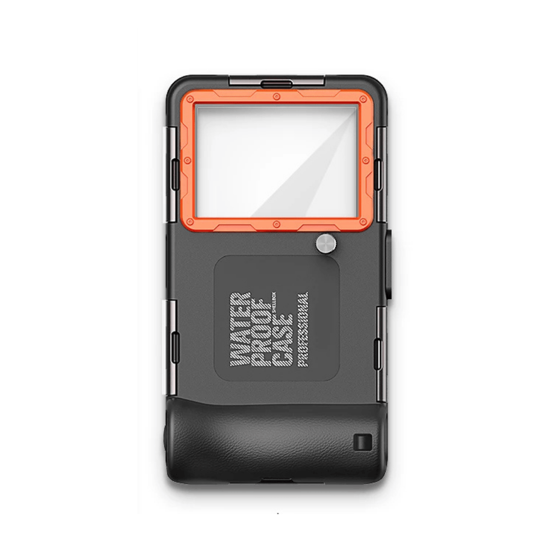 Black/Orange Waterproof Phone Case for Snorkeling | Underwater Phone Housing 10m Waterproof Phone Case for Snorkeling | Underwater Housing 10m
