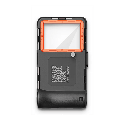 Black/Orange Waterproof Phone Case for Snorkeling | Underwater Phone Housing 10m Waterproof Phone Case for Snorkeling | Underwater Housing 10m