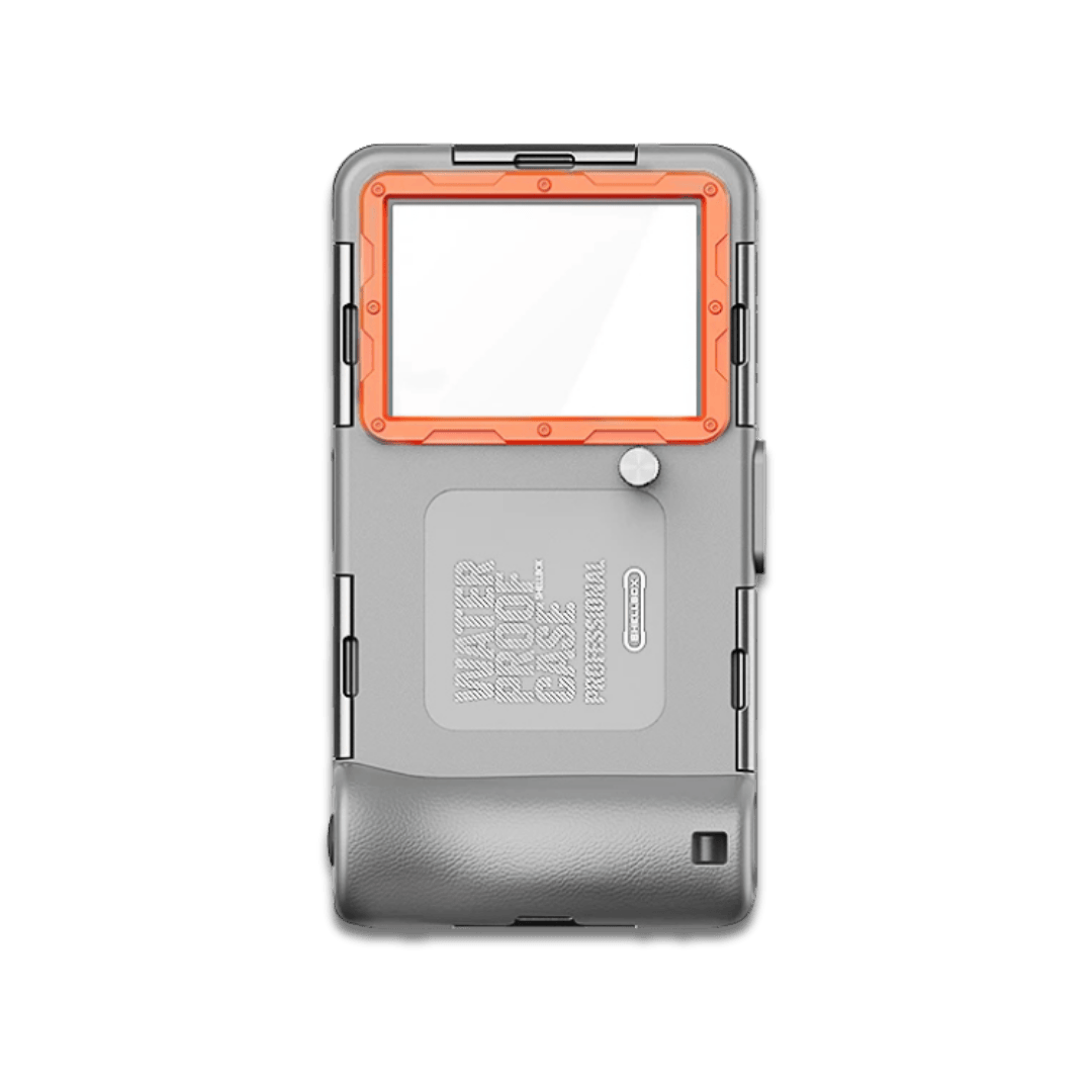 Grey/Orange Waterproof Phone Case for Snorkeling | Underwater Phone Housing 10m Waterproof Phone Case for Snorkeling | Underwater Housing 10m